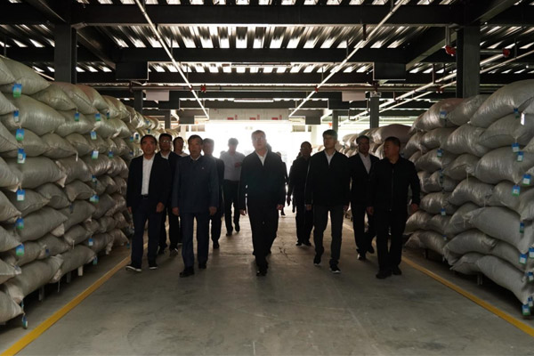 参观365电子游戏中药材仓储基地 参观365电子游戏中药材仓储基地